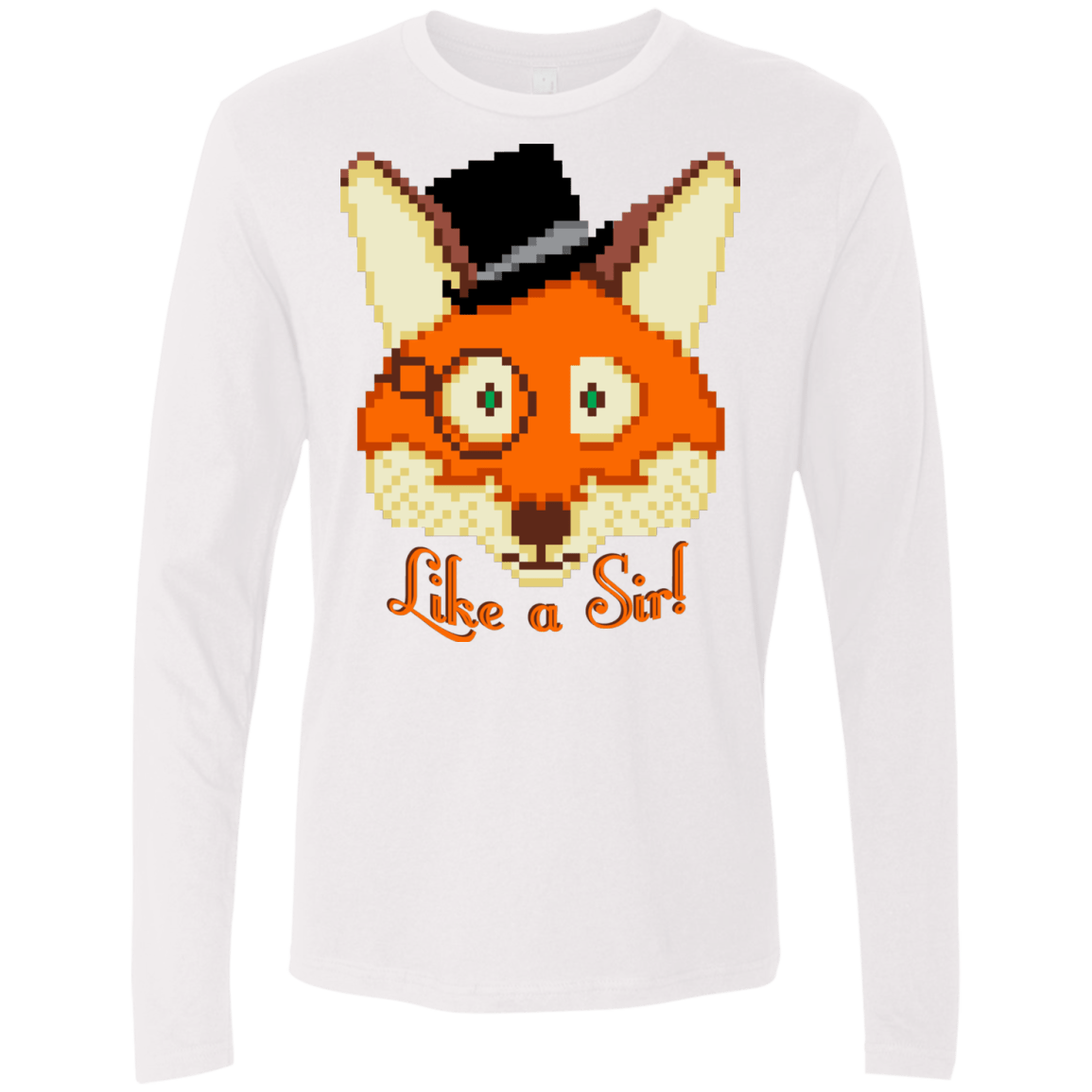 T-Shirts White / S Like A Sir Men's Premium Long Sleeve