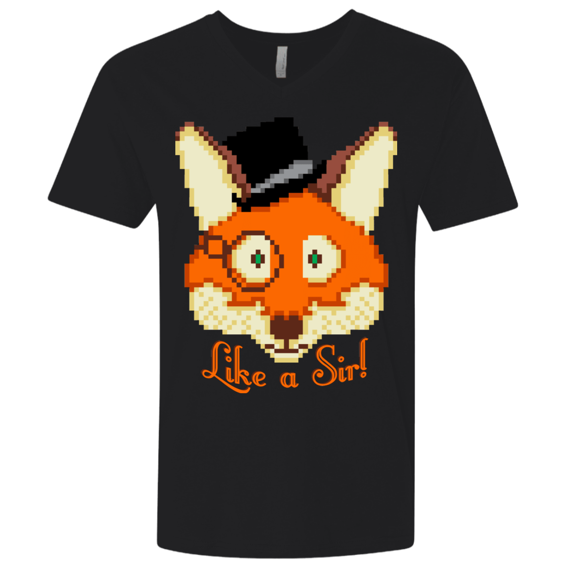 T-Shirts Black / X-Small Like A Sir Men's Premium V-Neck