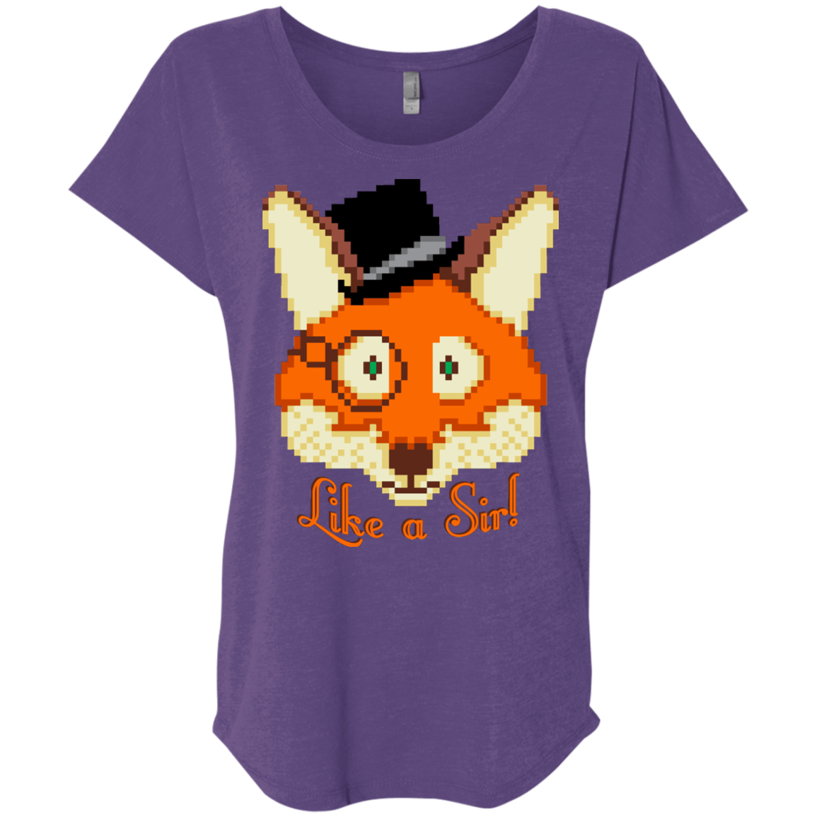 T-Shirts Purple Rush / X-Small Like A Sir Triblend Dolman Sleeve