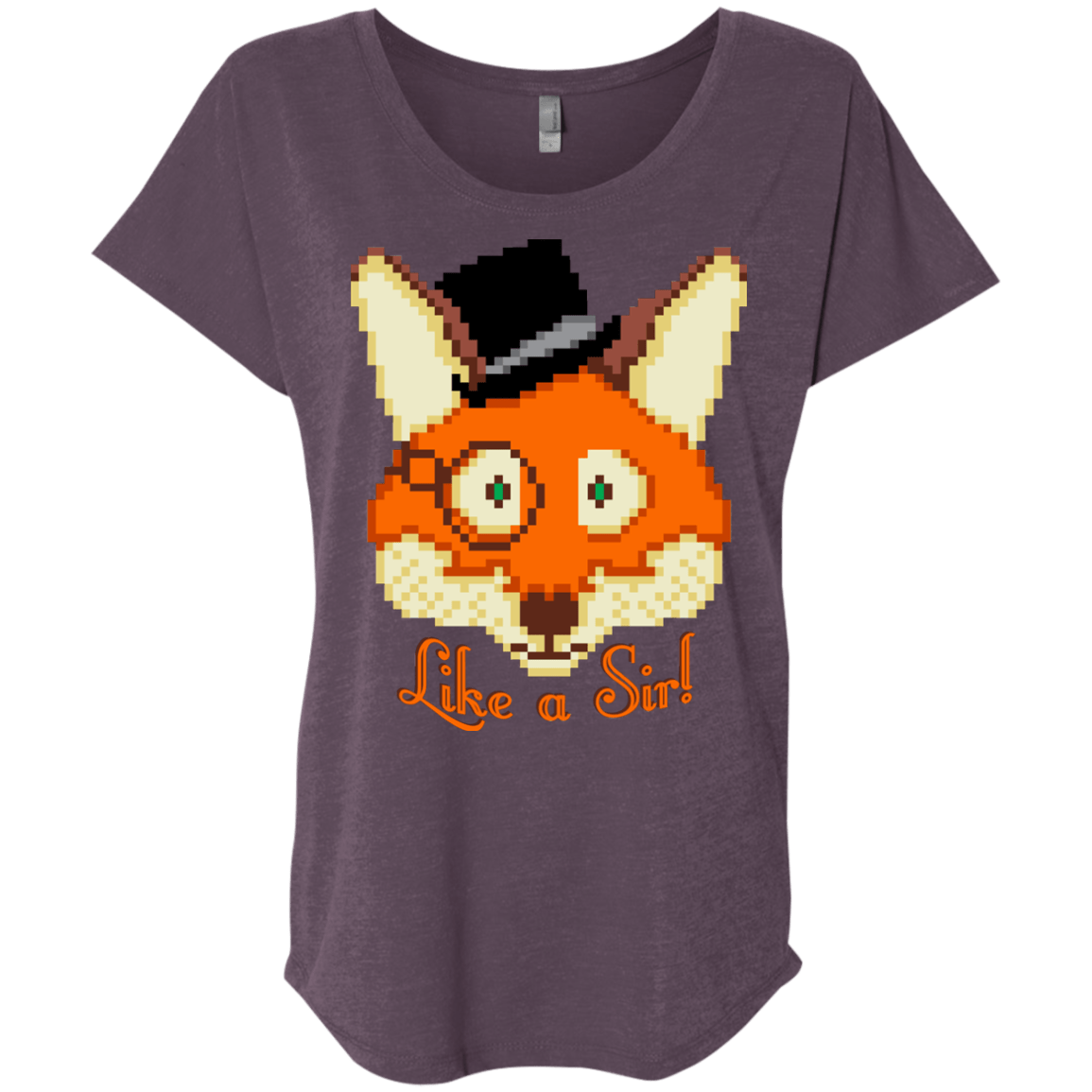 T-Shirts Vintage Purple / X-Small Like A Sir Triblend Dolman Sleeve