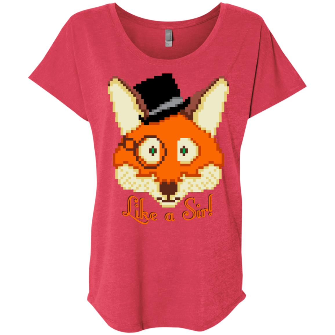 T-Shirts Vintage Red / X-Small Like A Sir Triblend Dolman Sleeve