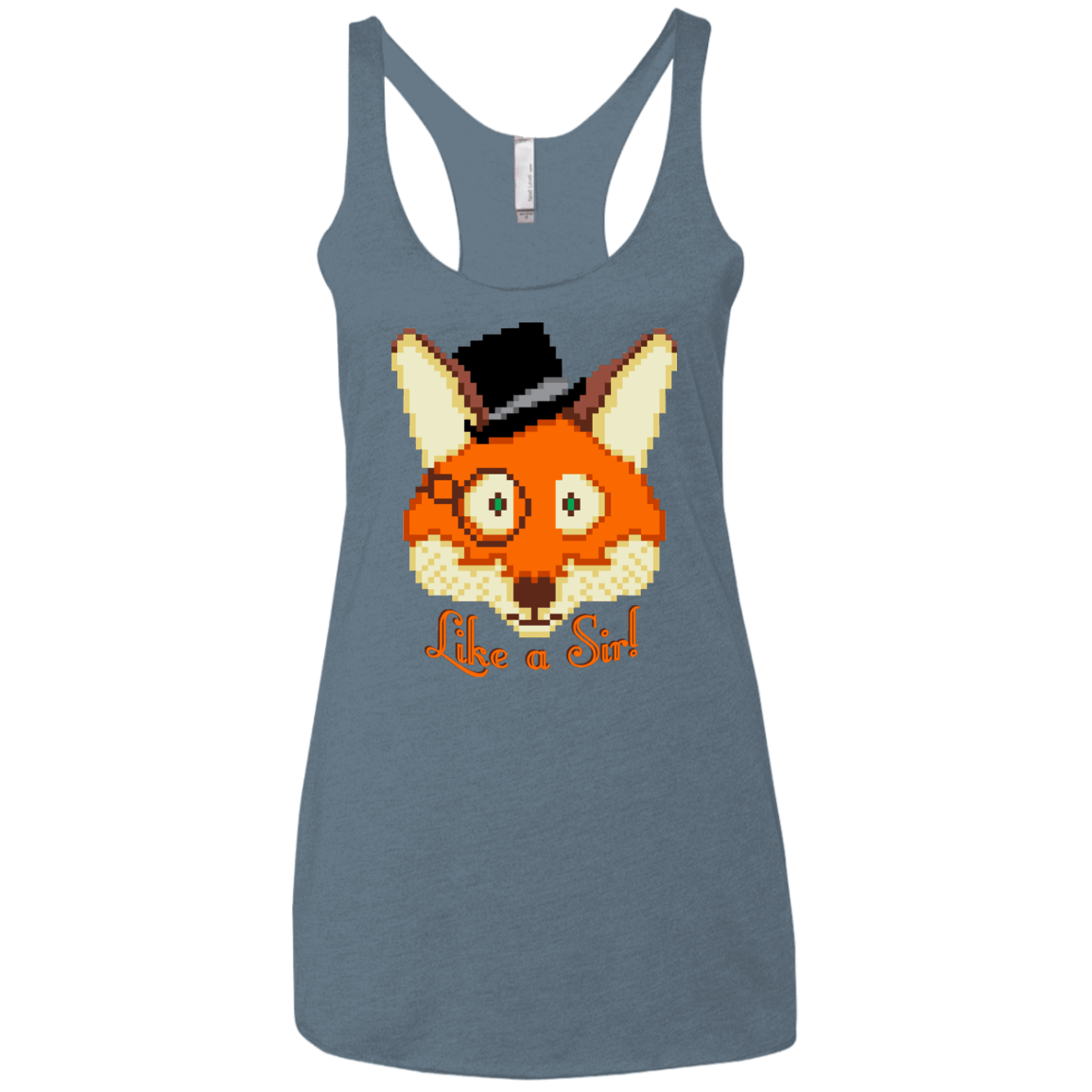 T-Shirts Indigo / X-Small Like A Sir Women's Triblend Racerback Tank