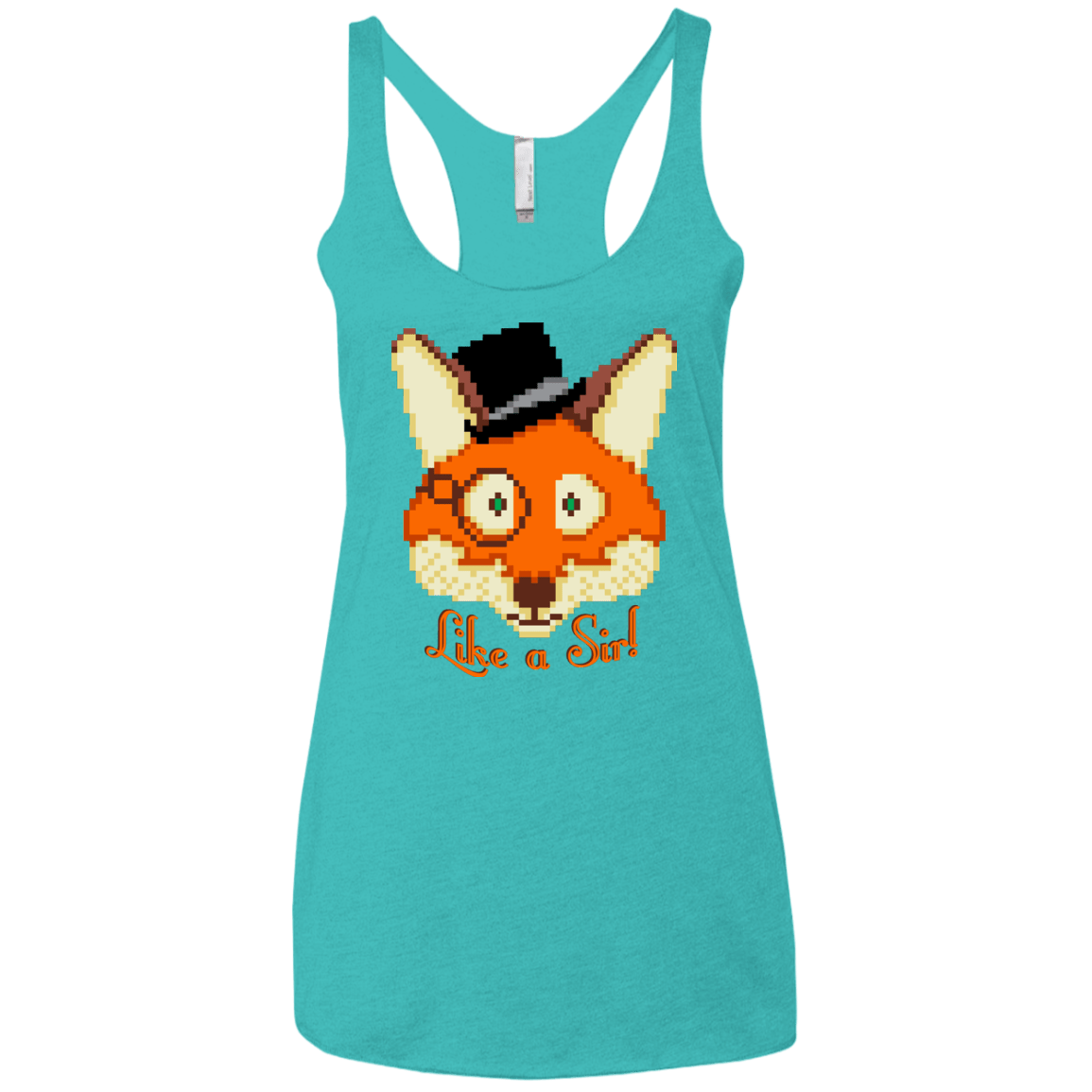 T-Shirts Tahiti Blue / X-Small Like A Sir Women's Triblend Racerback Tank