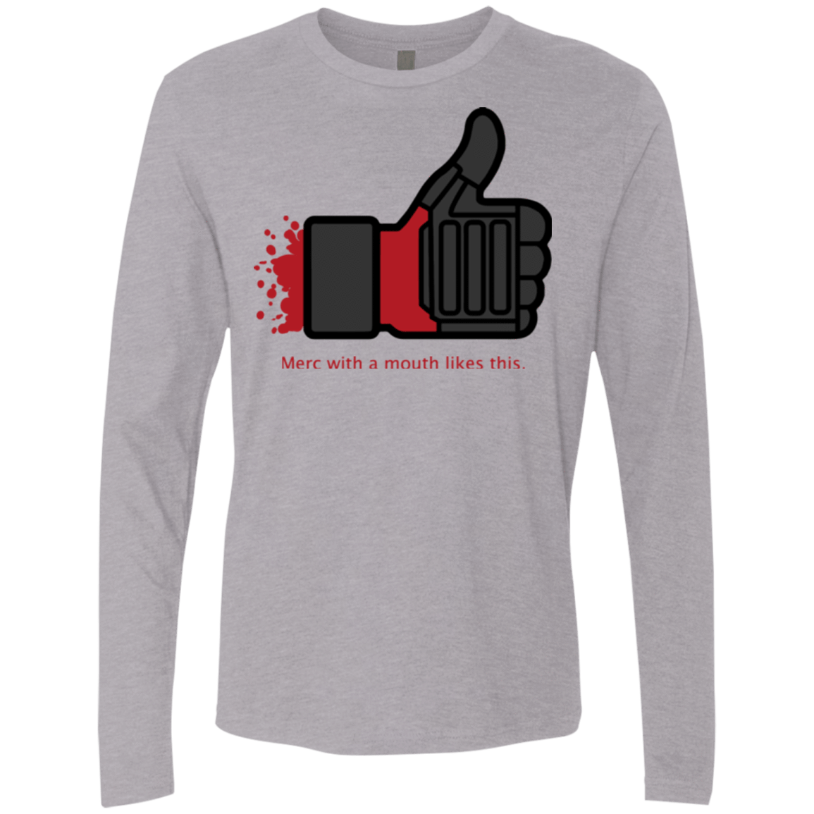 T-Shirts Heather Grey / Small Like Merc Men's Premium Long Sleeve
