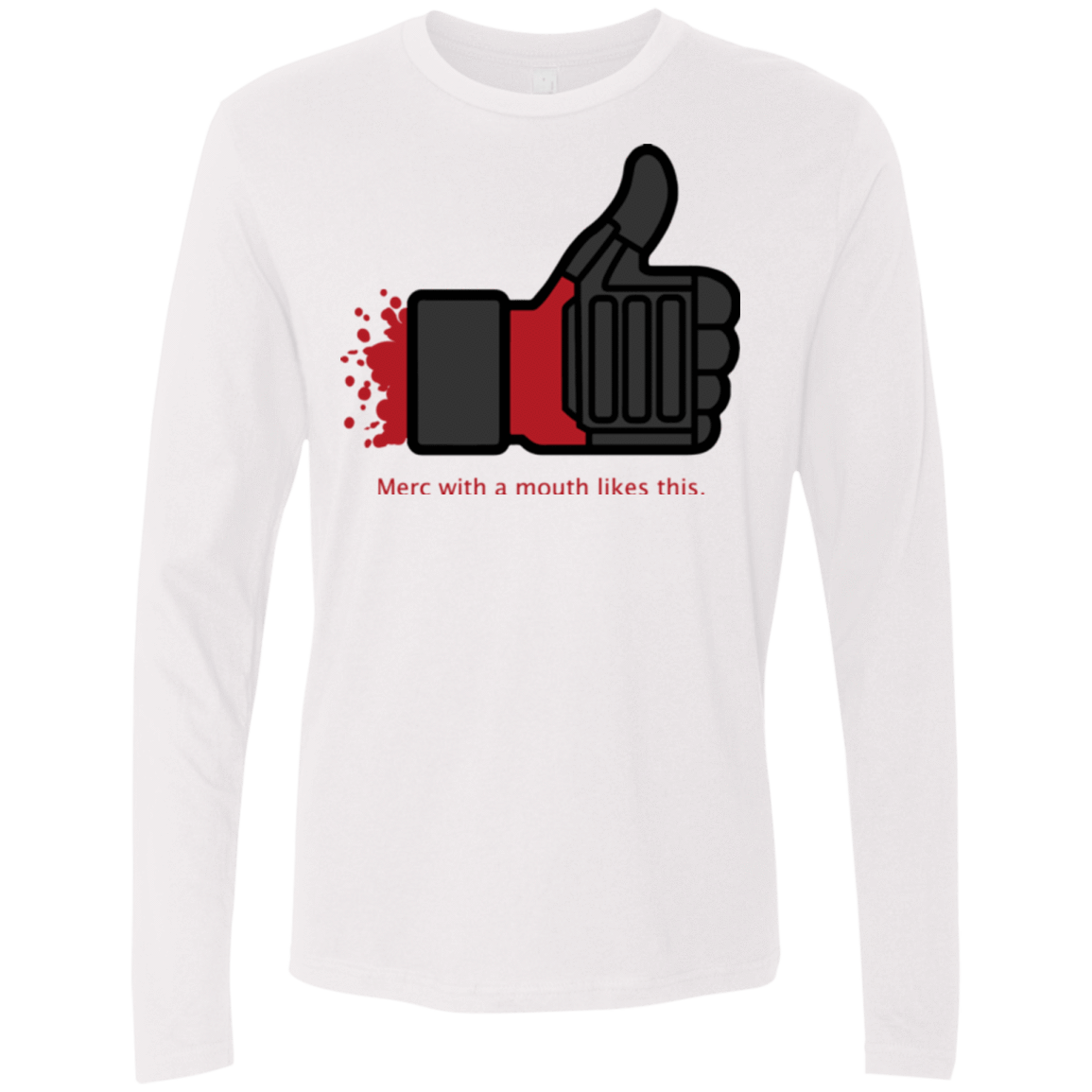 T-Shirts White / Small Like Merc Men's Premium Long Sleeve