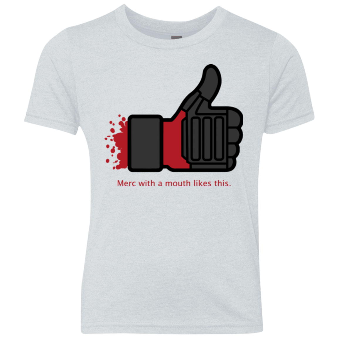 T-Shirts Heather White / YXS Like Merc Youth Triblend T-Shirt