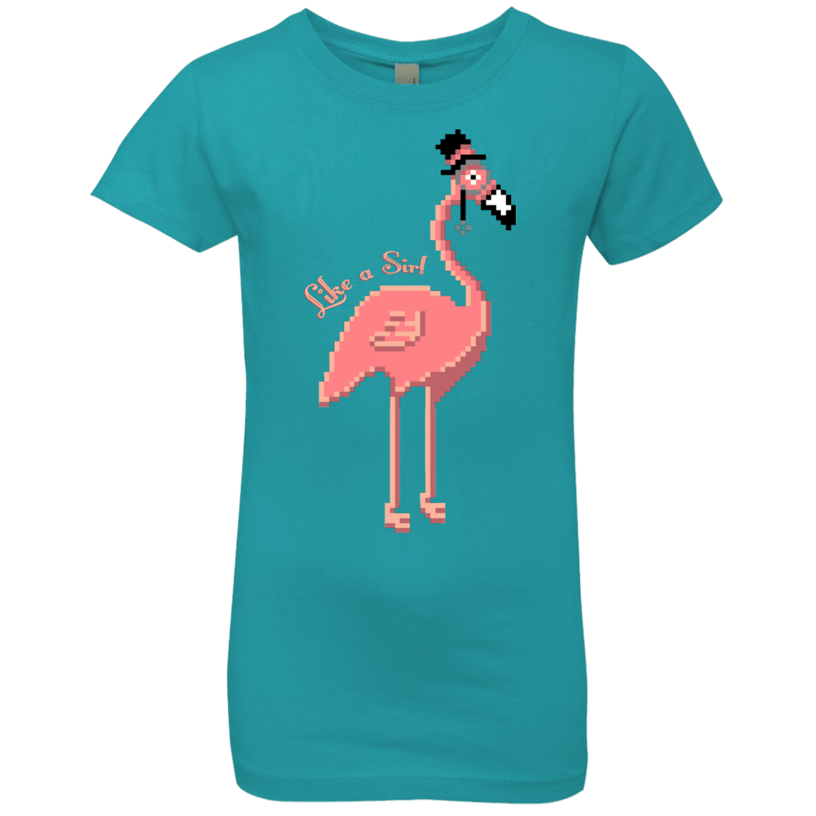 T-Shirts Tahiti Blue / YXS LikeASir Flamingo Girls Premium T-Shirt