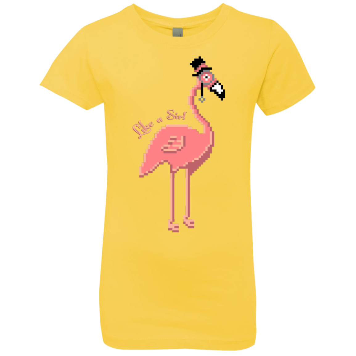 T-Shirts Vibrant Yellow / YXS LikeASir Flamingo Girls Premium T-Shirt