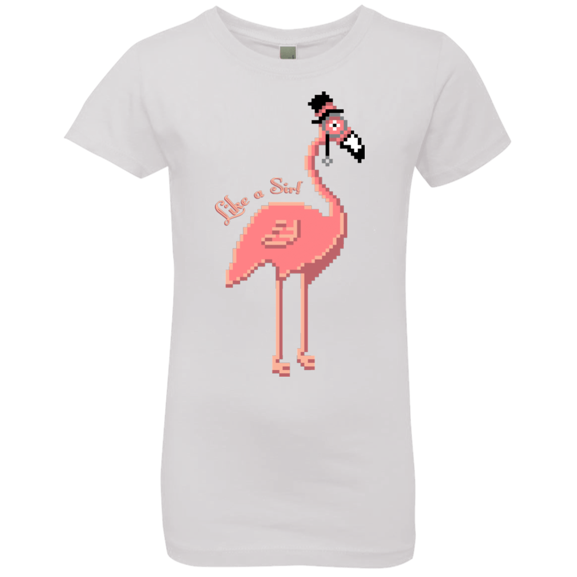 T-Shirts White / YXS LikeASir Flamingo Girls Premium T-Shirt