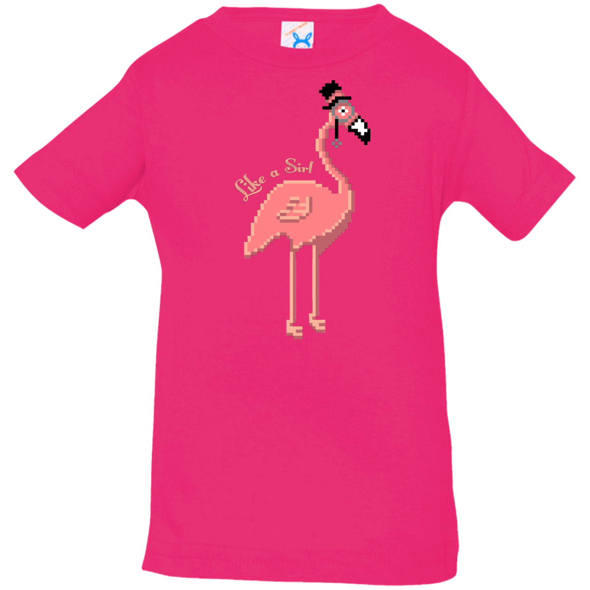T-Shirts Hot Pink / 6 Months LikeASir Flamingo Infant Premium T-Shirt