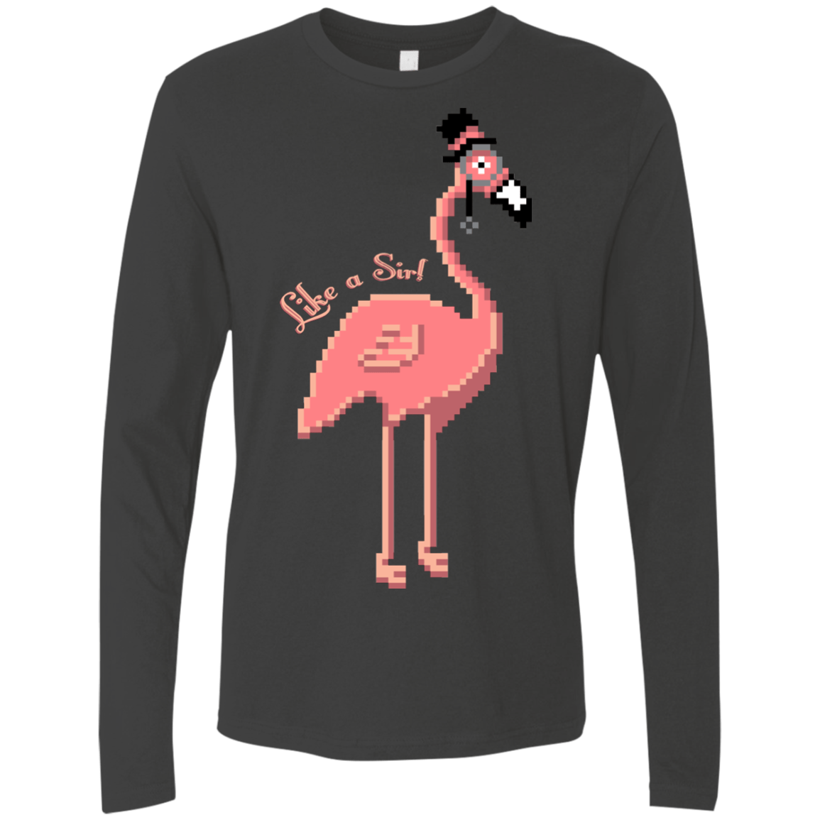 T-Shirts Heavy Metal / S LikeASir Flamingo Men's Premium Long Sleeve