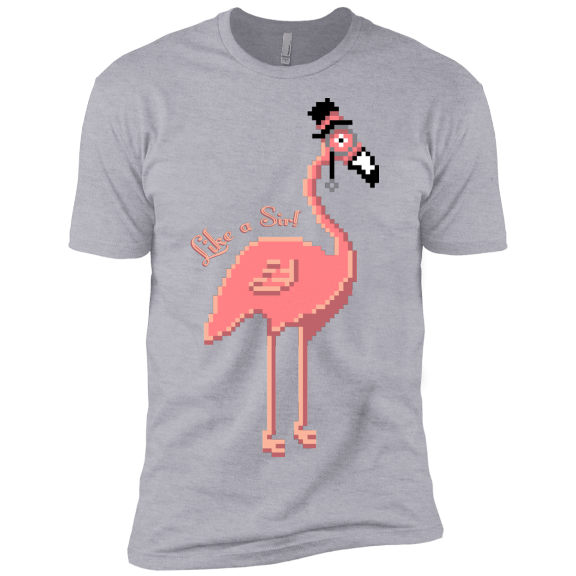 T-Shirts Heather Grey / X-Small LikeASir Flamingo Men's Premium T-Shirt