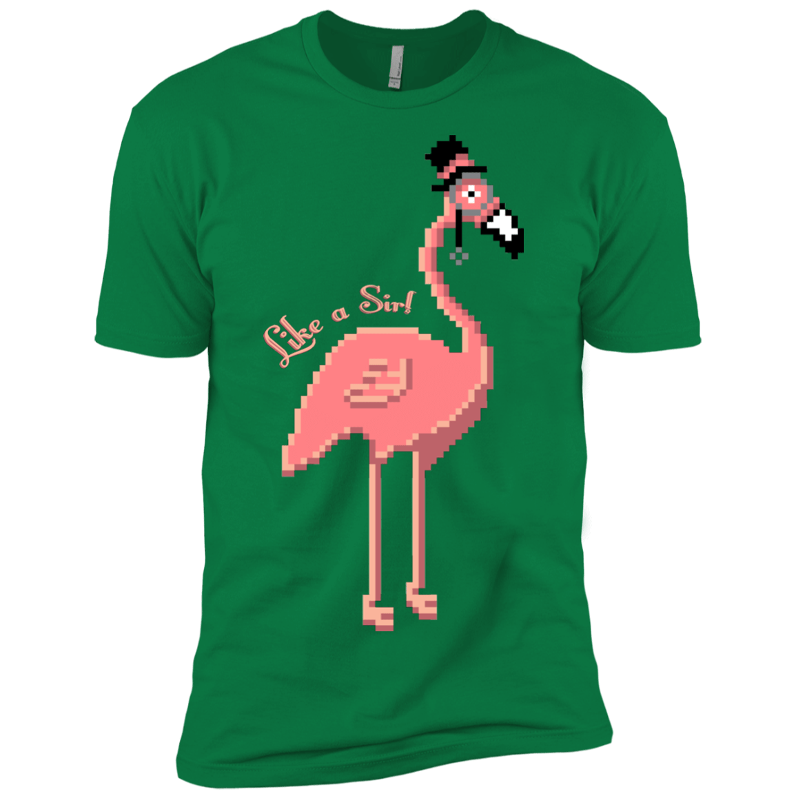T-Shirts Kelly Green / X-Small LikeASir Flamingo Men's Premium T-Shirt