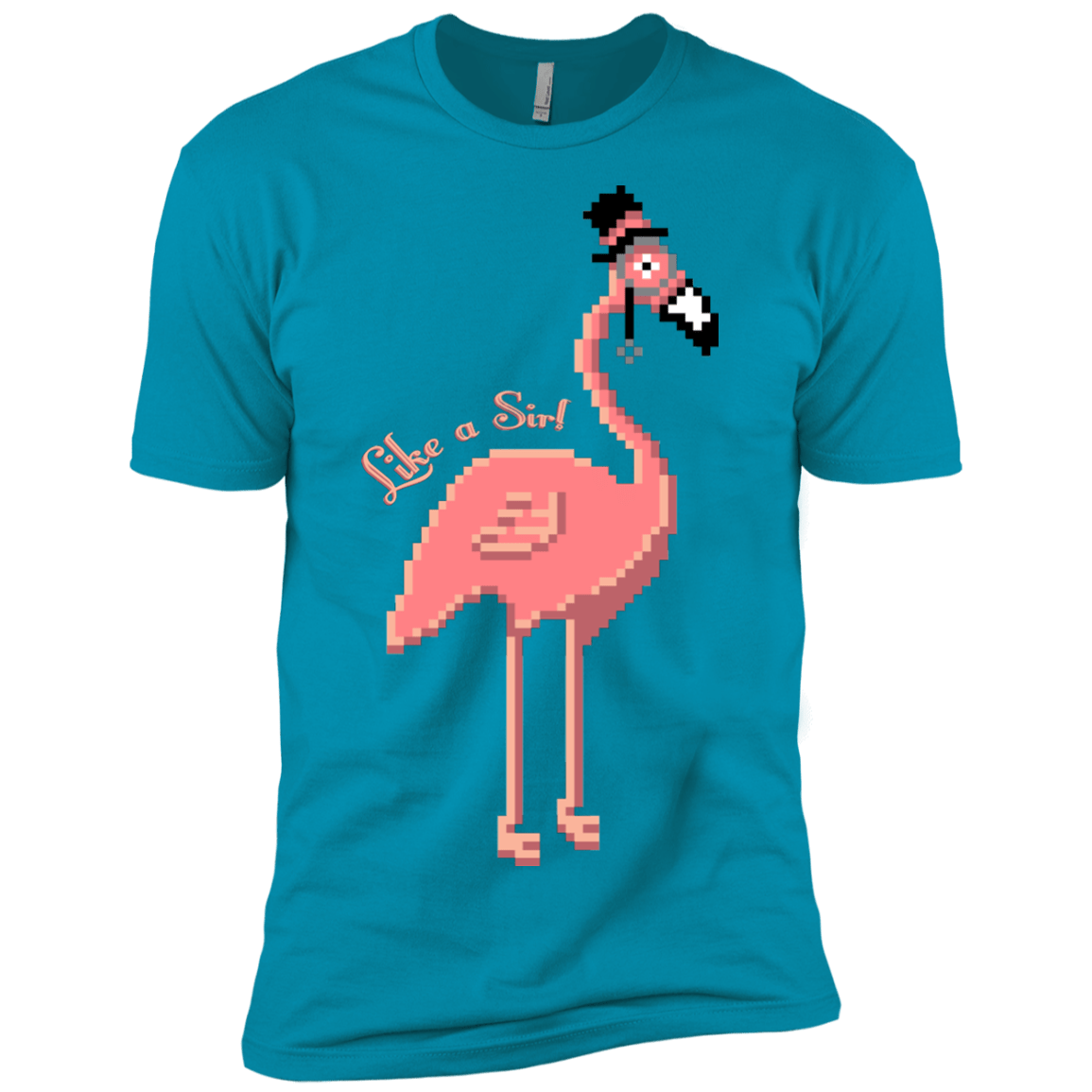 T-Shirts Turquoise / X-Small LikeASir Flamingo Men's Premium T-Shirt