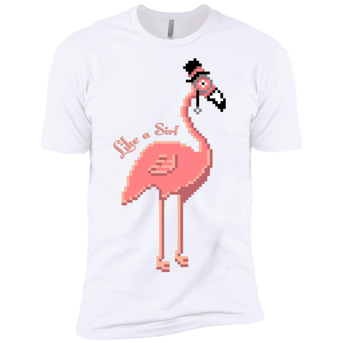 T-Shirts White / X-Small LikeASir Flamingo Men's Premium T-Shirt