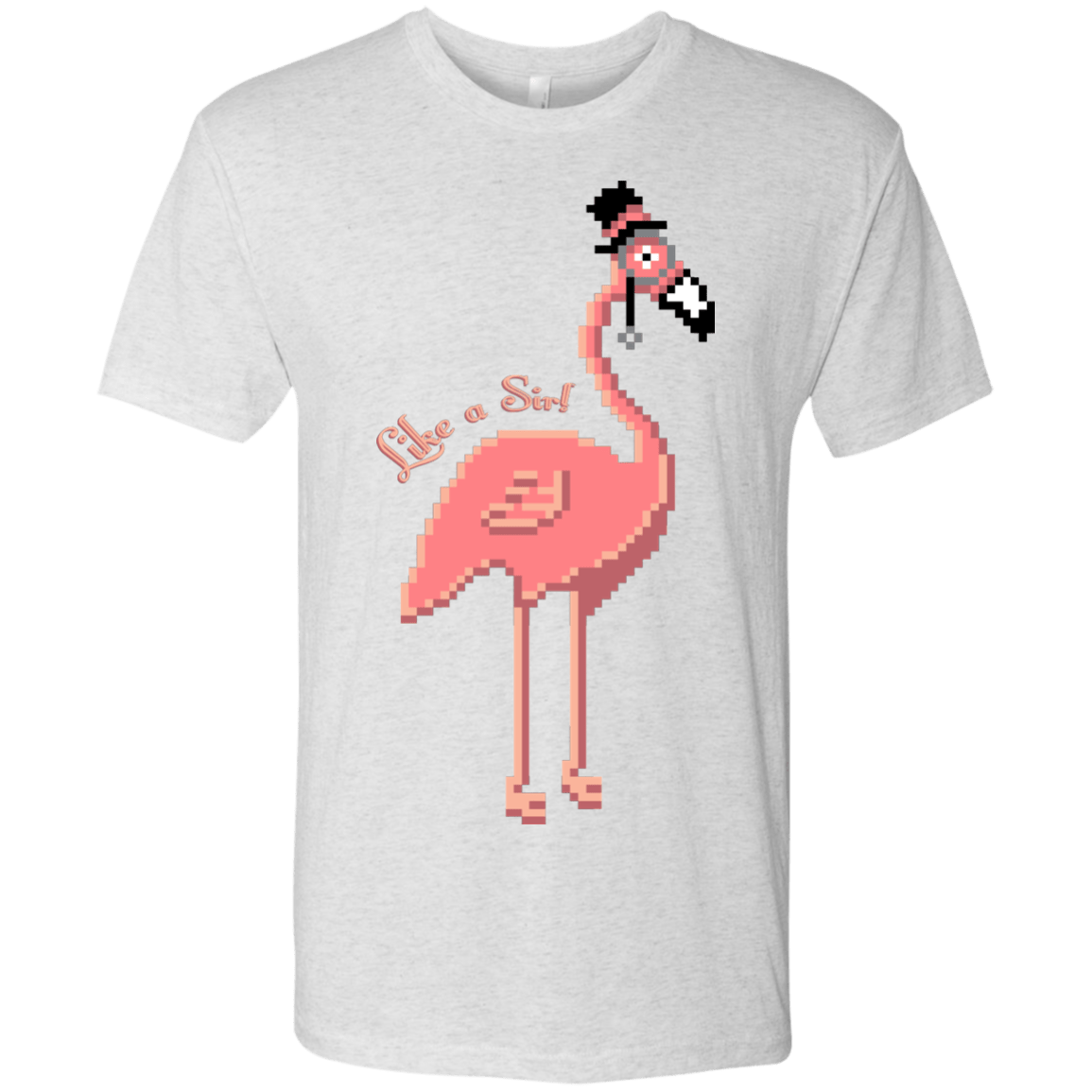 T-Shirts Heather White / S LikeASir Flamingo Men's Triblend T-Shirt