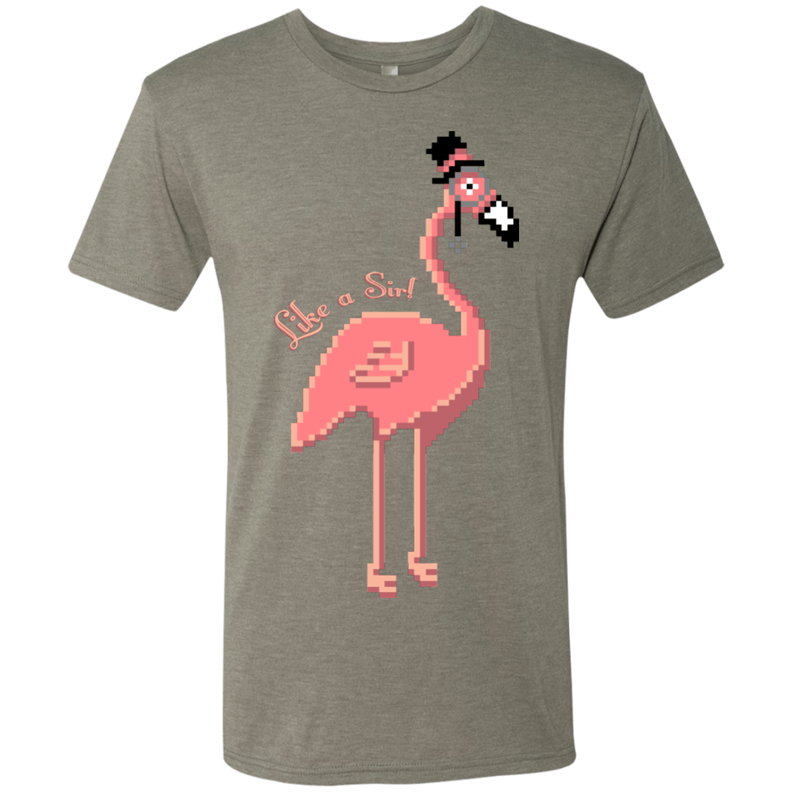 T-Shirts Venetian Grey / S LikeASir Flamingo Men's Triblend T-Shirt