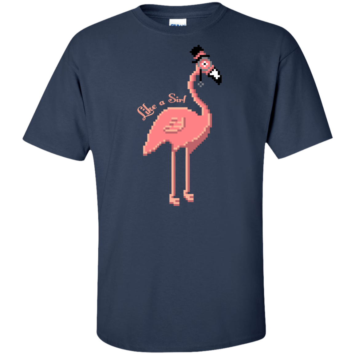T-Shirts Navy / XLT LikeASir Flamingo Tall T-Shirt