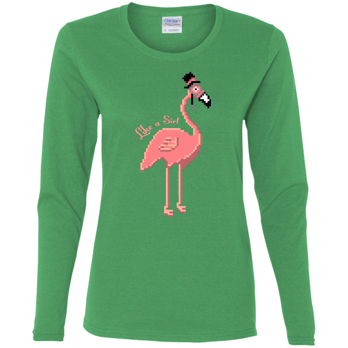 T-Shirts Irish Green / S LikeASir Flamingo Women's Long Sleeve T-Shirt