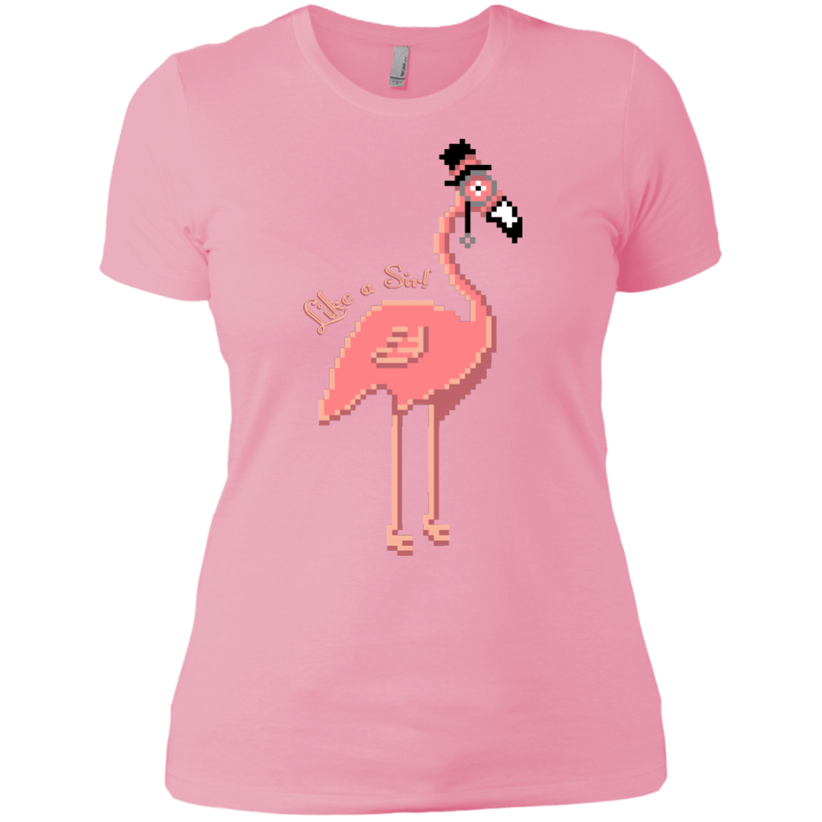 T-Shirts Light Pink / X-Small LikeASir Flamingo Women's Premium T-Shirt