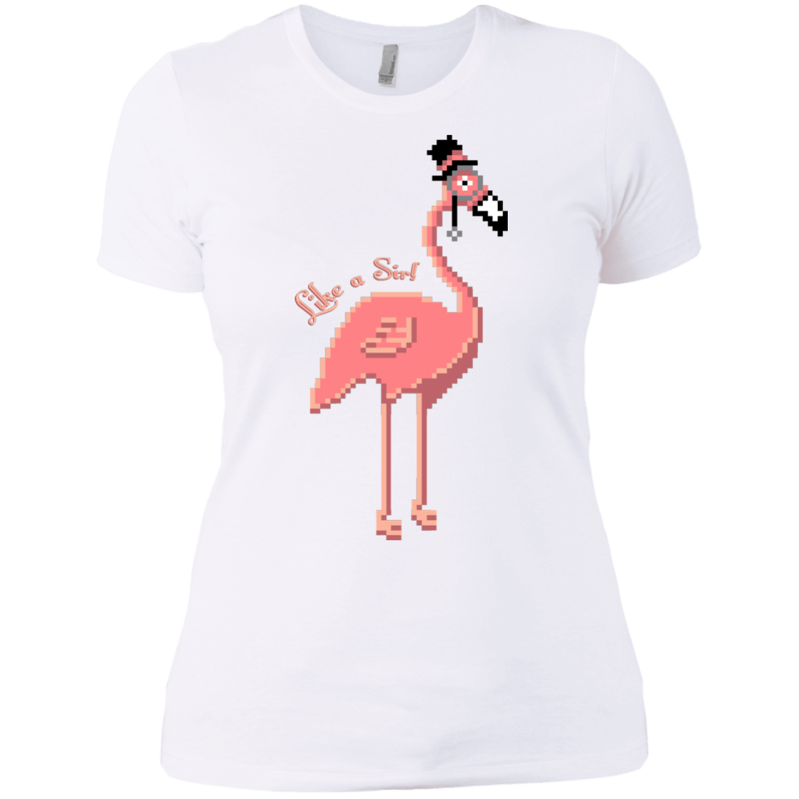 T-Shirts White / X-Small LikeASir Flamingo Women's Premium T-Shirt