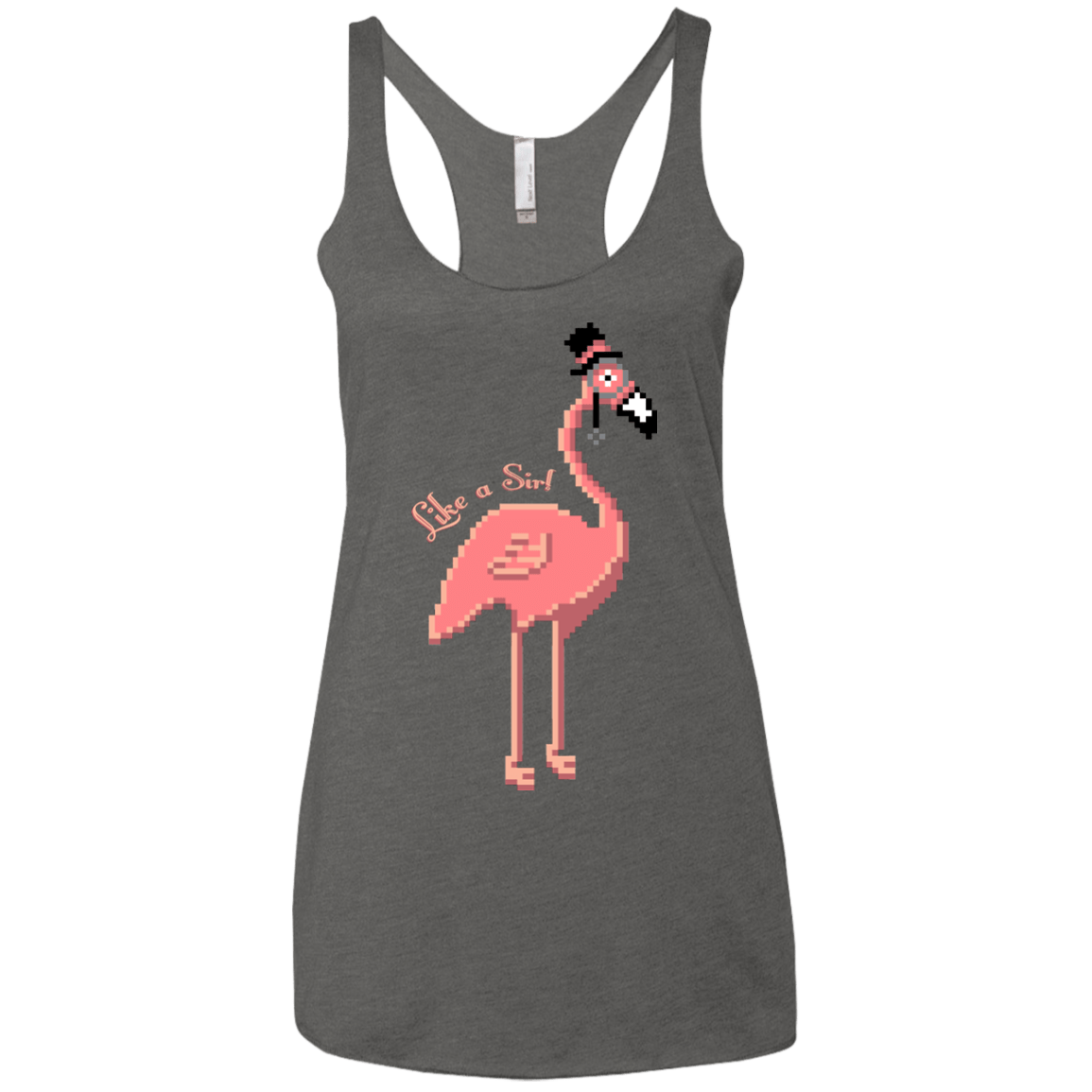 T-Shirts Premium Heather / X-Small LikeASir Flamingo Women's Triblend Racerback Tank