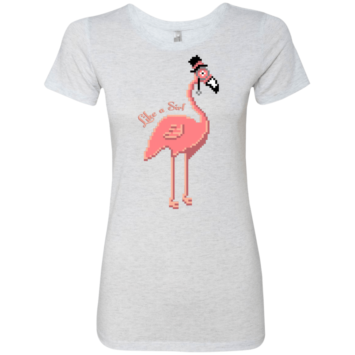 T-Shirts Heather White / S LikeASir Flamingo Women's Triblend T-Shirt