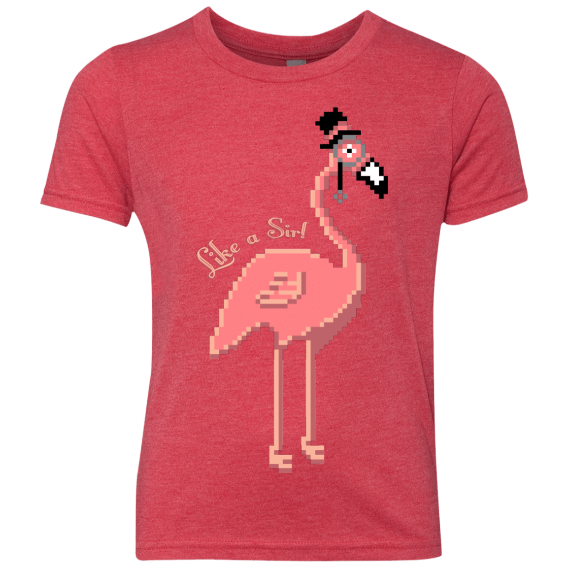 T-Shirts Vintage Red / YXS LikeASir Flamingo Youth Triblend T-Shirt