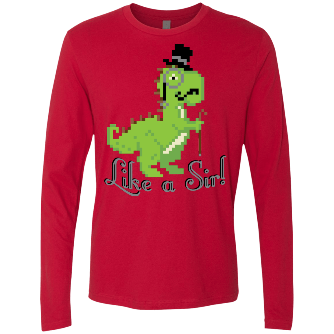 T-Shirts Red / S LikeASir T-Rex Men's Premium Long Sleeve