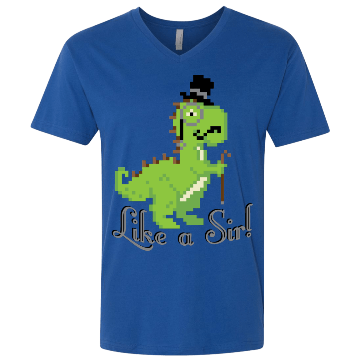T-Shirts Royal / X-Small LikeASir T-Rex Men's Premium V-Neck