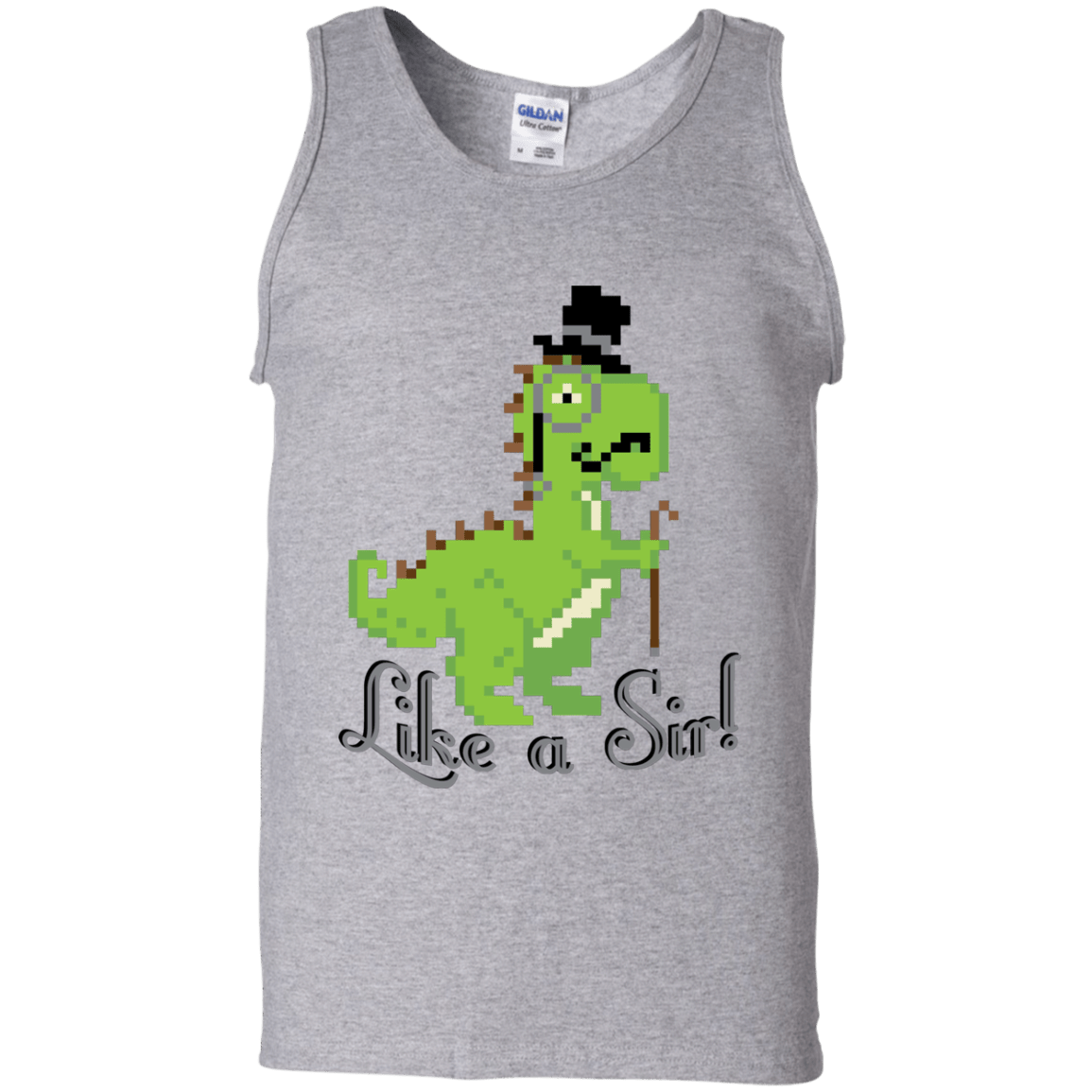T-Shirts Sport Grey / S LikeASir T-Rex Men's Tank Top
