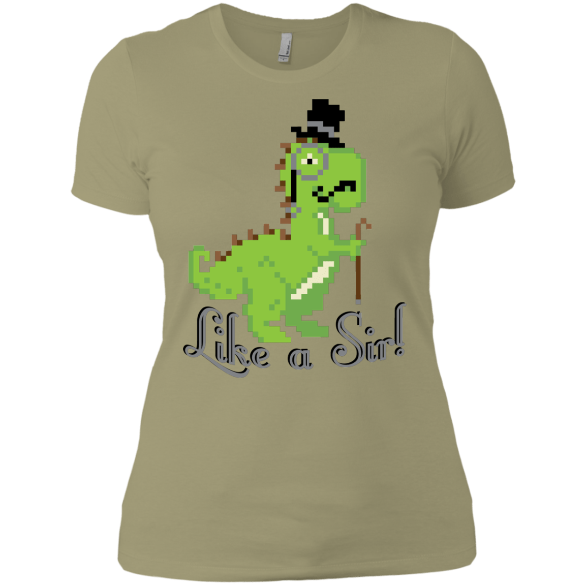 T-Shirts Light Olive / X-Small LikeASir T-Rex Women's Premium T-Shirt