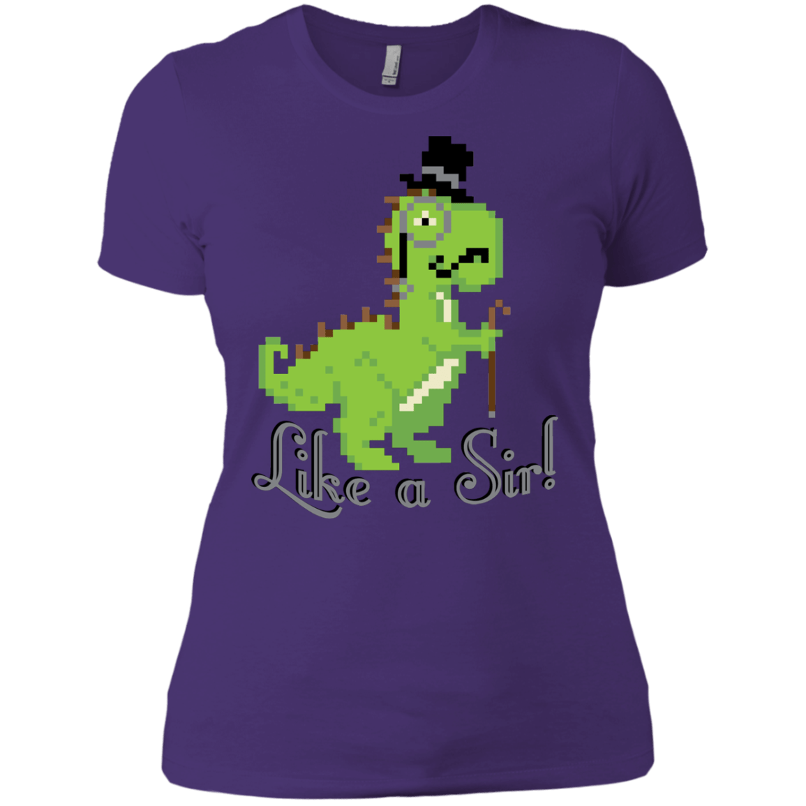 T-Shirts Purple Rush/ / X-Small LikeASir T-Rex Women's Premium T-Shirt