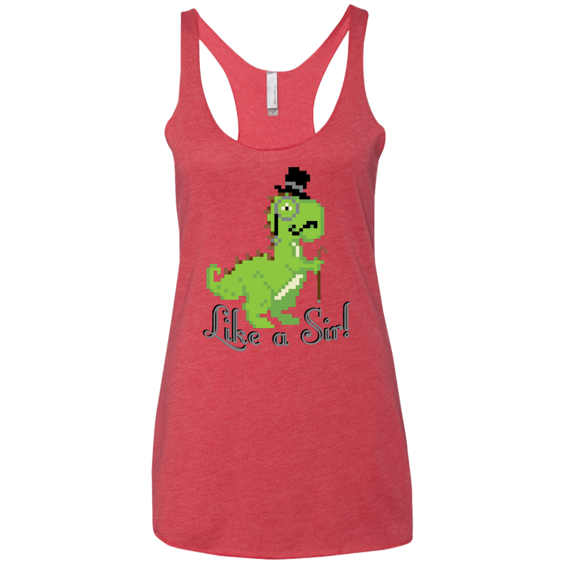 T-Shirts Vintage Red / X-Small LikeASir T-Rex Women's Triblend Racerback Tank