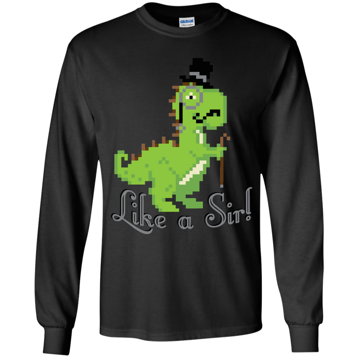 T-Shirts Black / YS LikeASir T-Rex Youth Long Sleeve T-Shirt