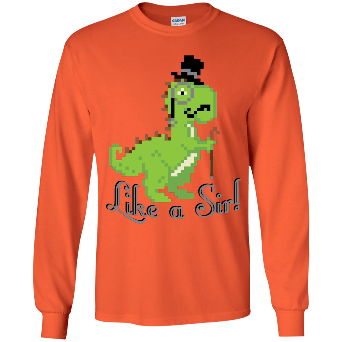 T-Shirts Orange / YS LikeASir T-Rex Youth Long Sleeve T-Shirt