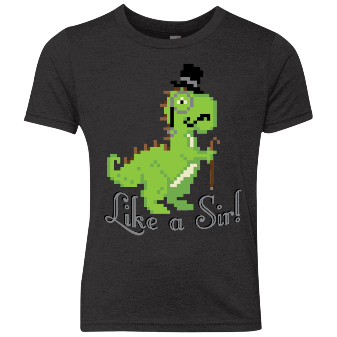 T-Shirts Vintage Black / YXS LikeASir T-Rex Youth Triblend T-Shirt