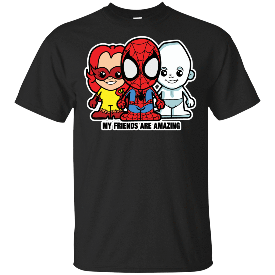 T-Shirts Black / S Lil Spidey and his Amazing Friends T-Shirt