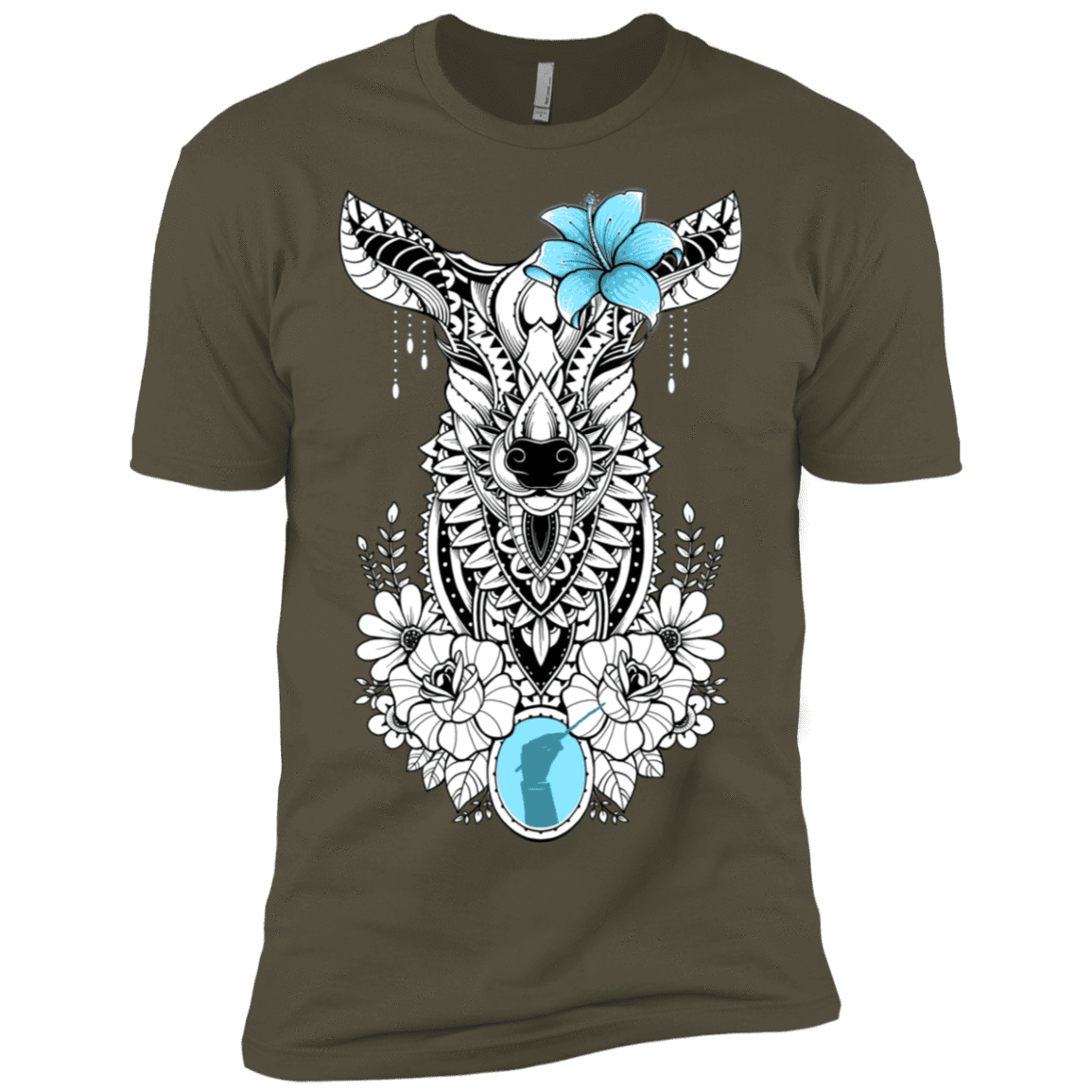 T-Shirts Military Green / X-Small Lily Men's Premium T-Shirt