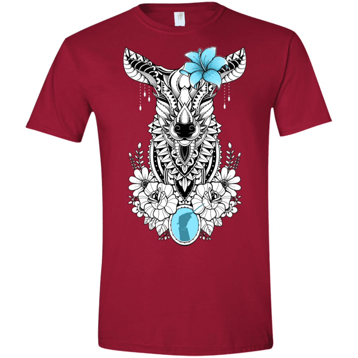 T-Shirts Cardinal Red / S Lily Men's Semi-Fitted Softstyle