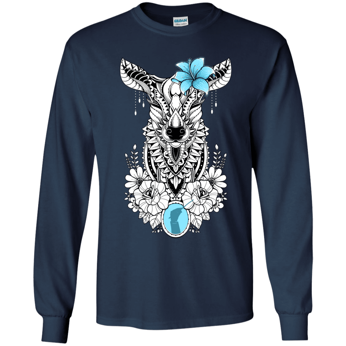 T-Shirts Navy / YS Lily Youth Long Sleeve T-Shirt