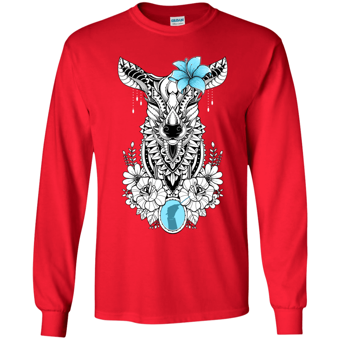 T-Shirts Red / YS Lily Youth Long Sleeve T-Shirt