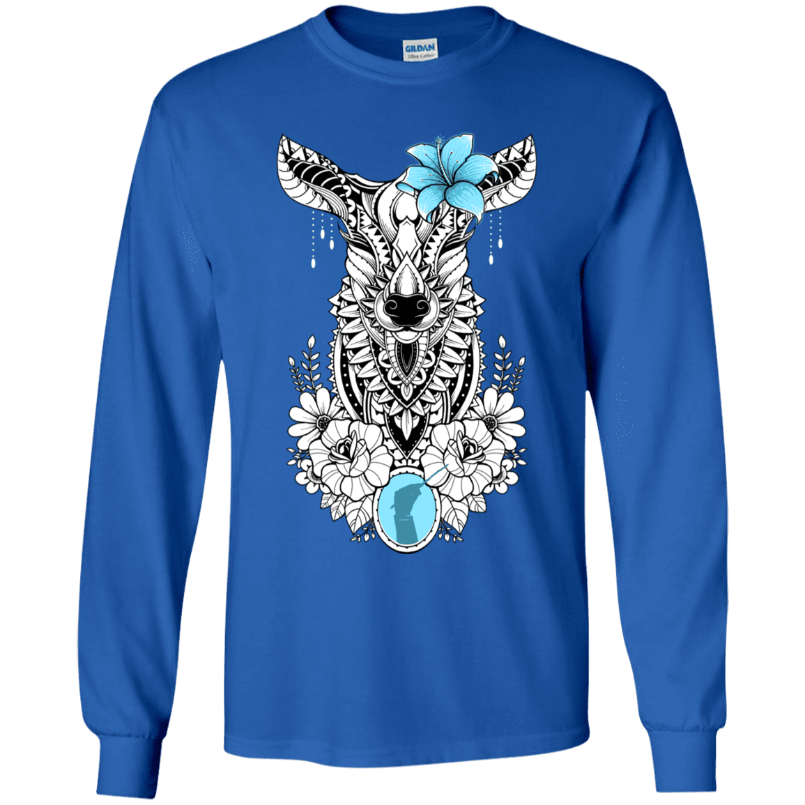 T-Shirts Royal / YS Lily Youth Long Sleeve T-Shirt