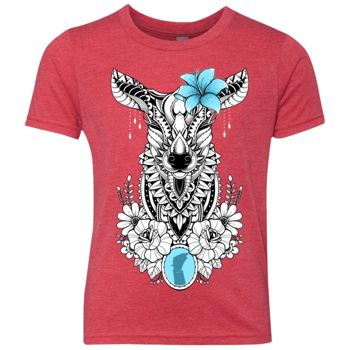 T-Shirts Vintage Red / YXS Lily Youth Triblend T-Shirt