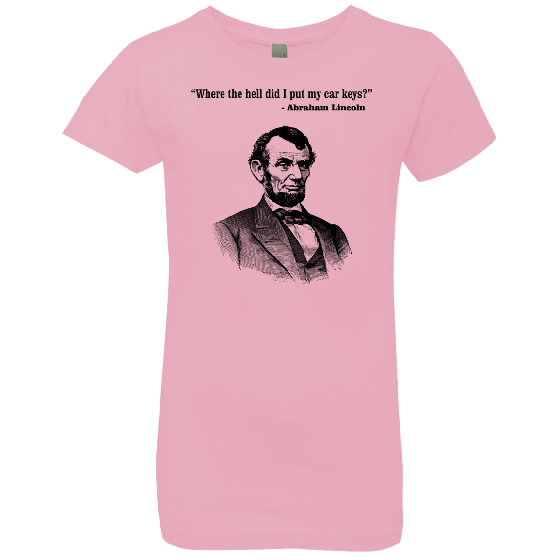 T-Shirts Light Pink / YXS Lincoln car keys Girls Premium T-Shirt