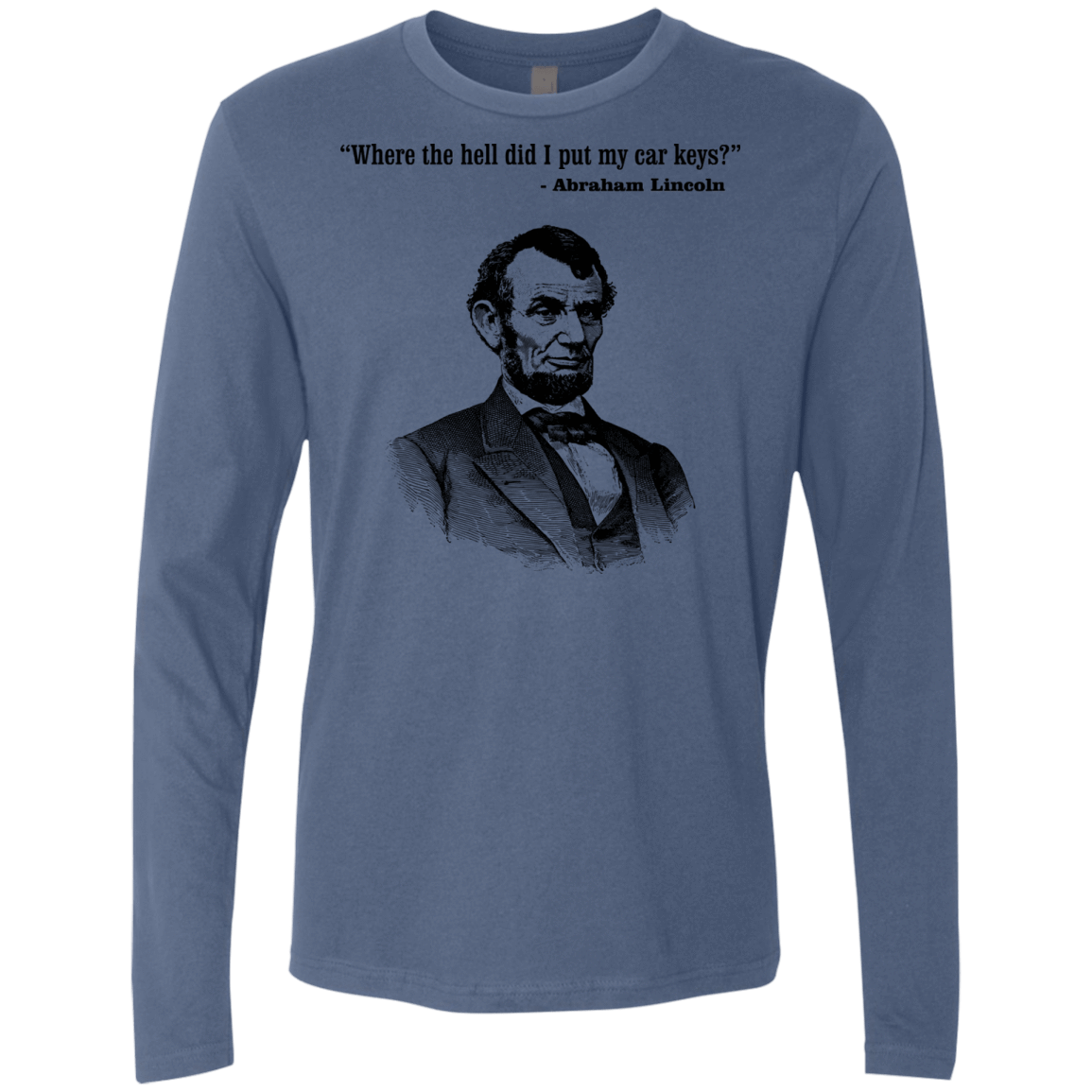 T-Shirts Indigo / Small Lincoln car keys Men's Premium Long Sleeve