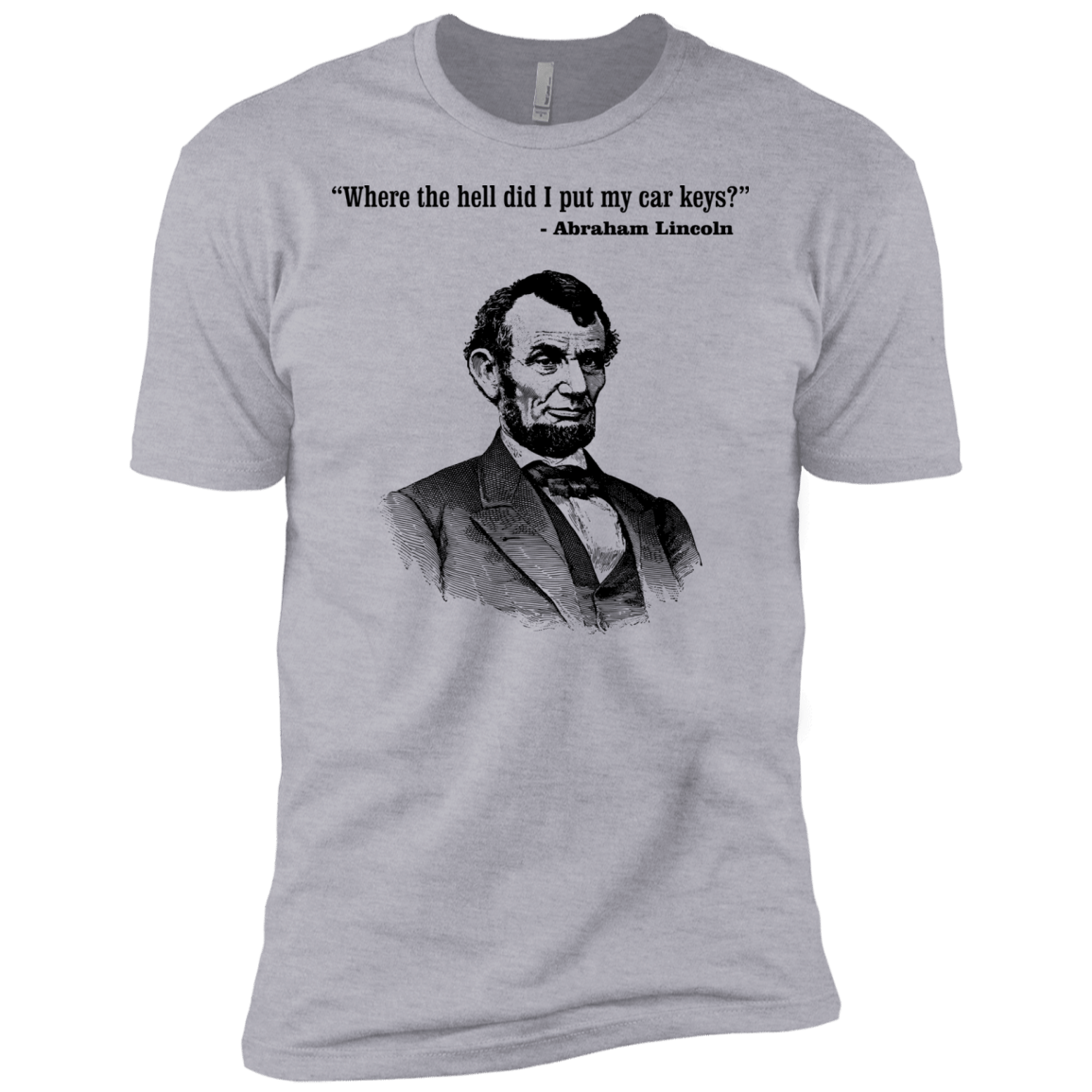 T-Shirts Heather Grey / X-Small Lincoln car keys Men's Premium T-Shirt