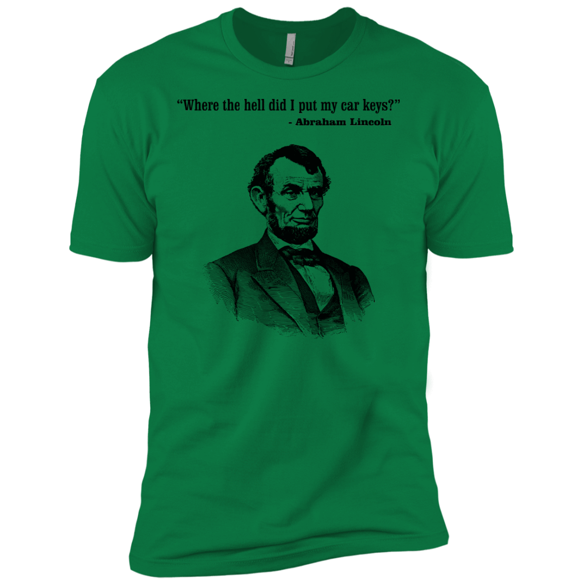 T-Shirts Kelly Green / X-Small Lincoln car keys Men's Premium T-Shirt