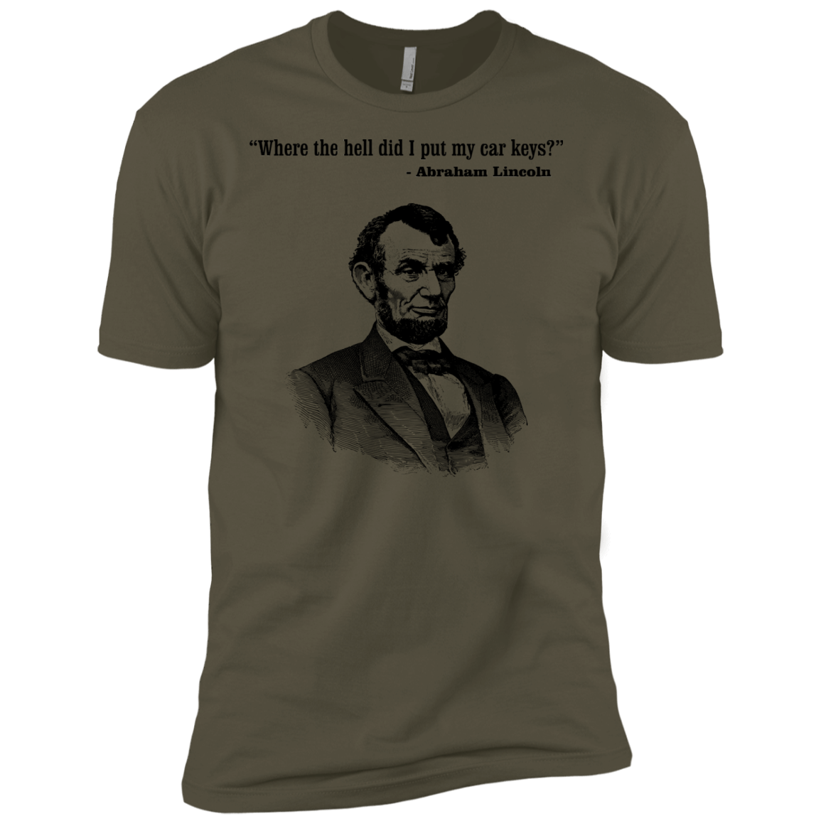 T-Shirts Military Green / X-Small Lincoln car keys Men's Premium T-Shirt