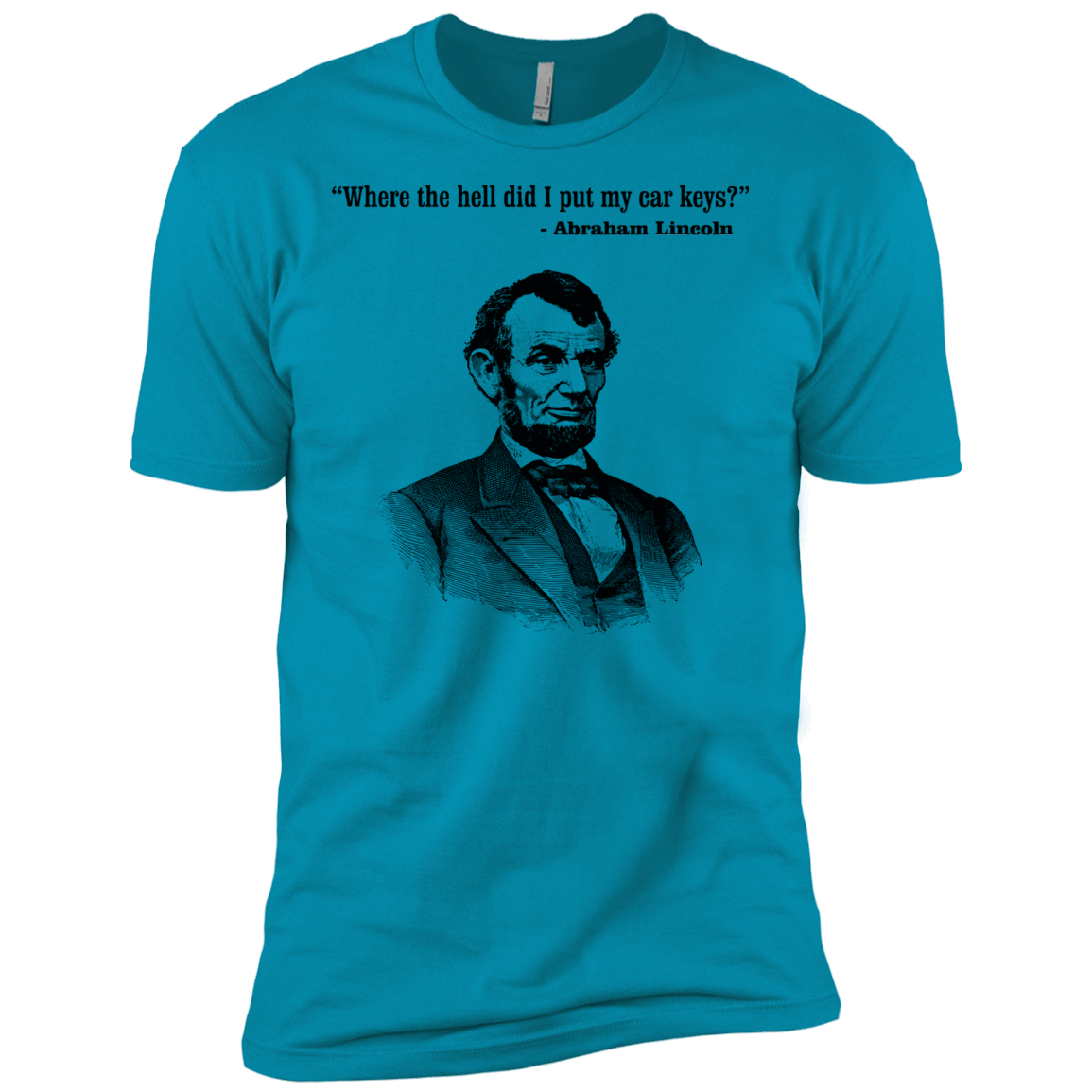 T-Shirts Turquoise / X-Small Lincoln car keys Men's Premium T-Shirt